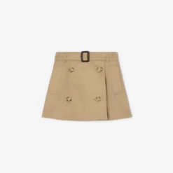 Cotton Trench Skirt