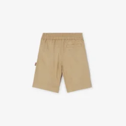 Cotton Twill Cargo Shorts