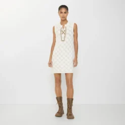 Crochet Cotton Blend Dress