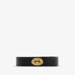Crocodile-effect Leather Cotswolds Belt