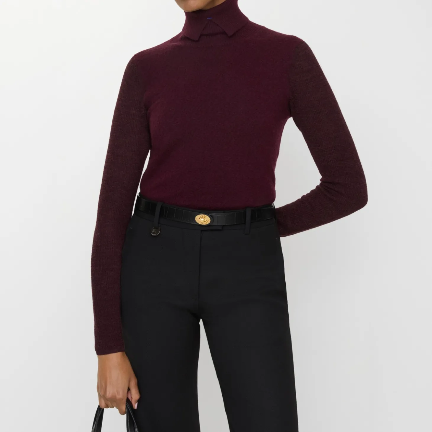Crocodile-effect Leather Cotswolds Belt