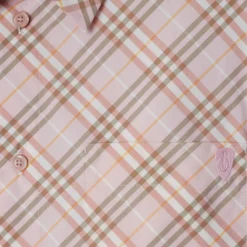 Cropped Check Cotton Shirt