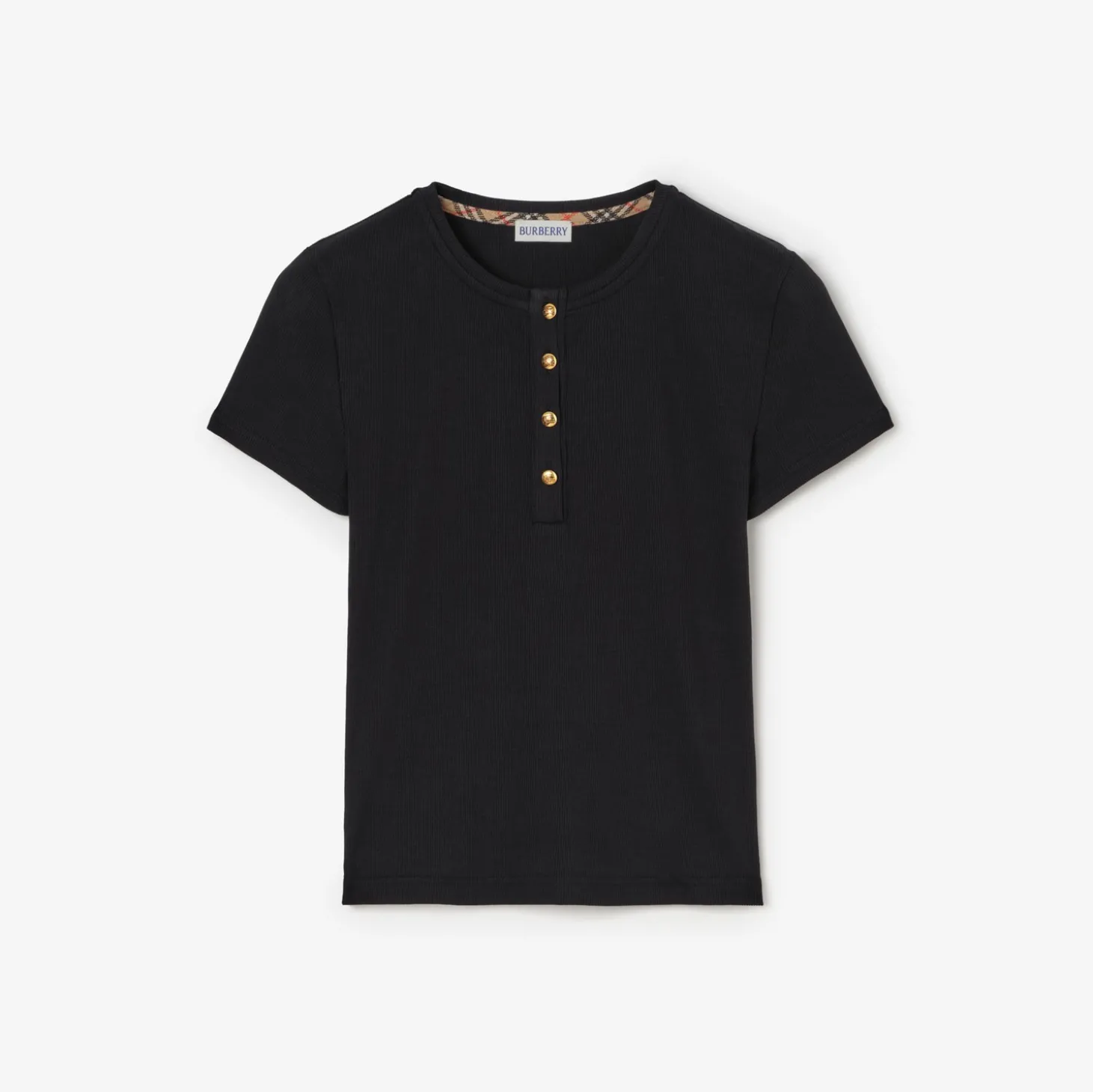 Cropped Cotton T-shirt