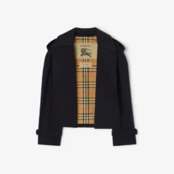 Cropped Gabardine Mayfair Trench Jacket