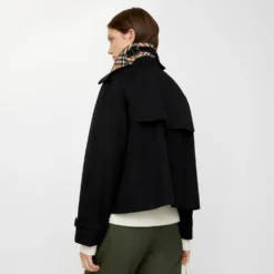 Cropped Gabardine Mayfair Trench Jacket