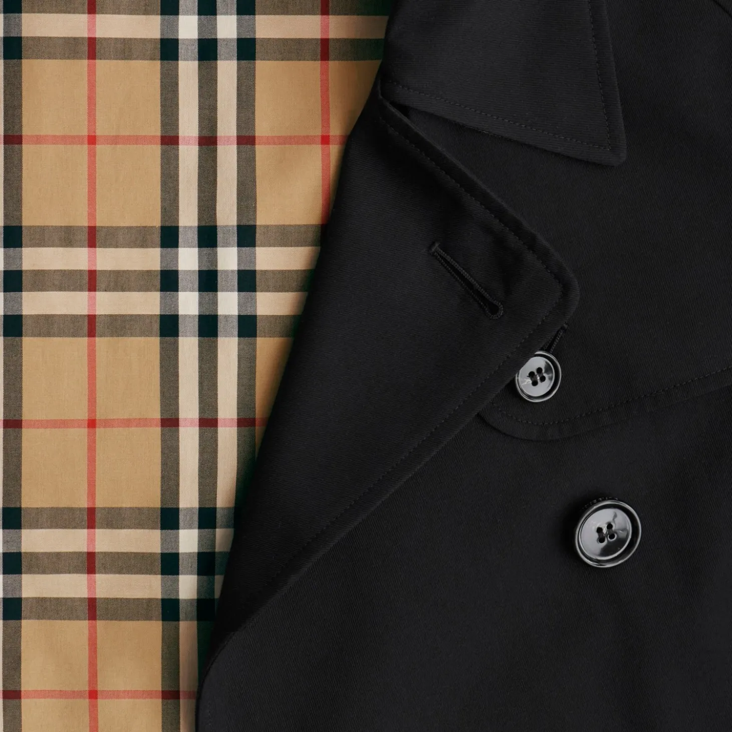 Cropped Gabardine Mayfair Trench Jacket