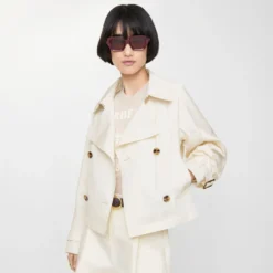 Cropped Lightweight Ladybrook Trench Jacket