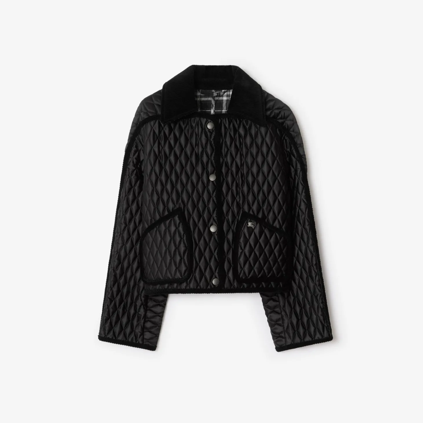 Cropped Quilted Nylon Floriston Jacket