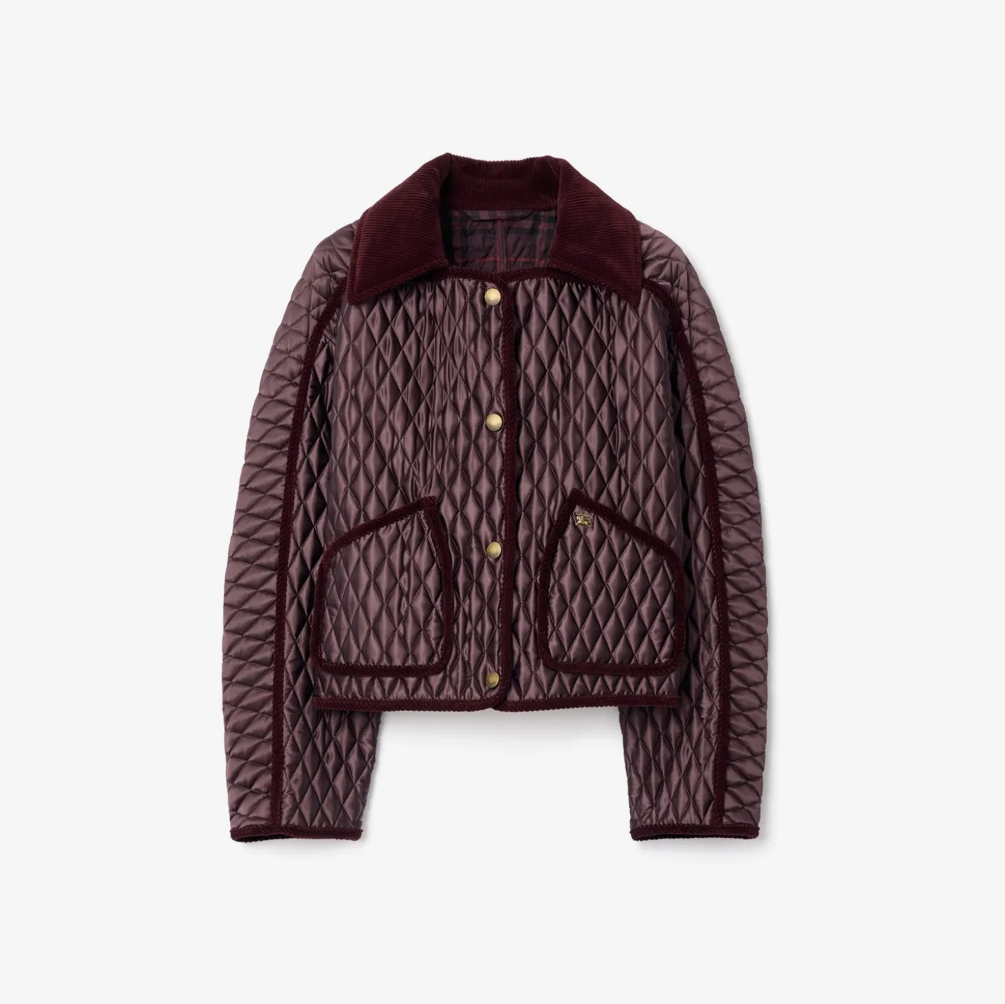 Cropped Quilted Nylon Floriston Jacket