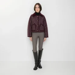 Cropped Quilted Nylon Floriston Jacket