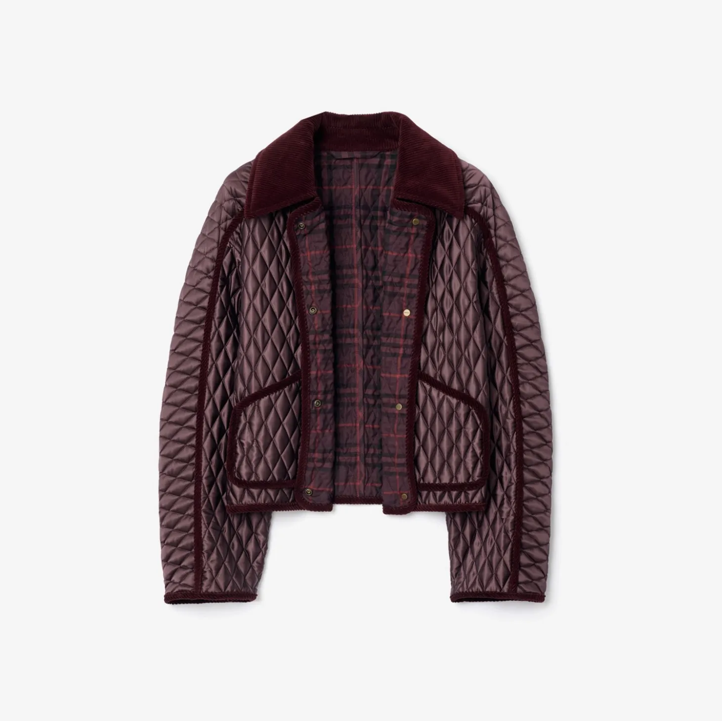 Cropped Quilted Nylon Floriston Jacket