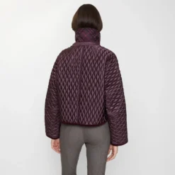 Cropped Quilted Nylon Floriston Jacket