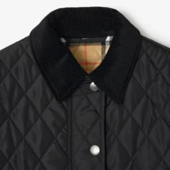 Cropped Quilted Nylon Jacket