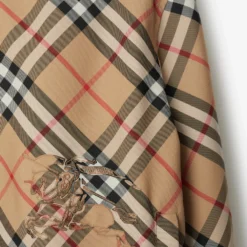 Cropped Reversible Check Jacket