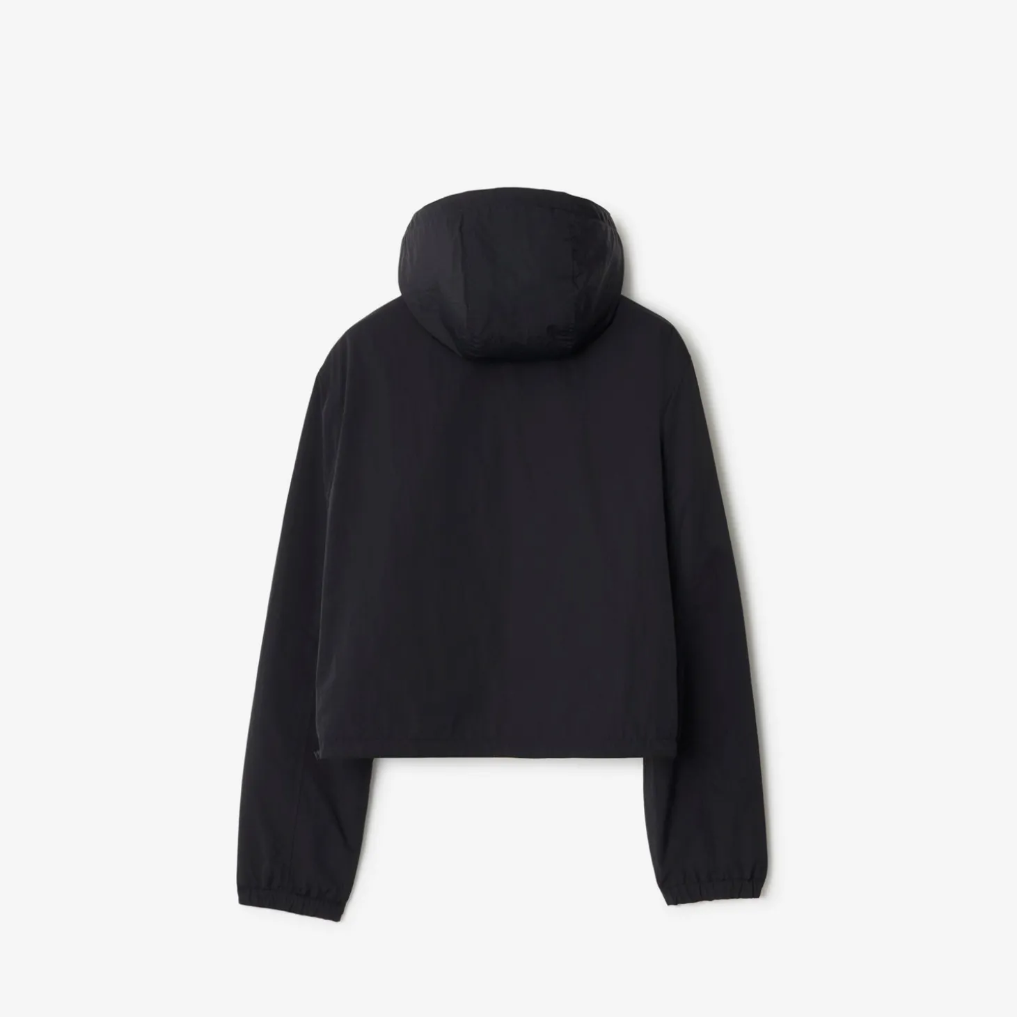 Cropped Reversible Check Jacket
