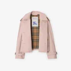 Cropped Tropical Gabardine Mayfair Trench Jacket