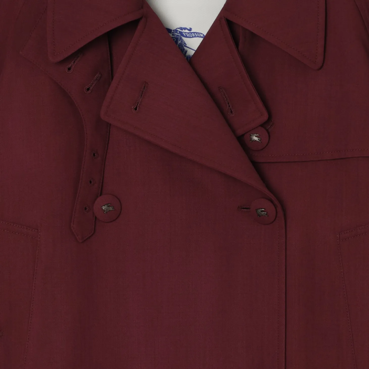 Cropped Wool Mayfair Trench Jacket