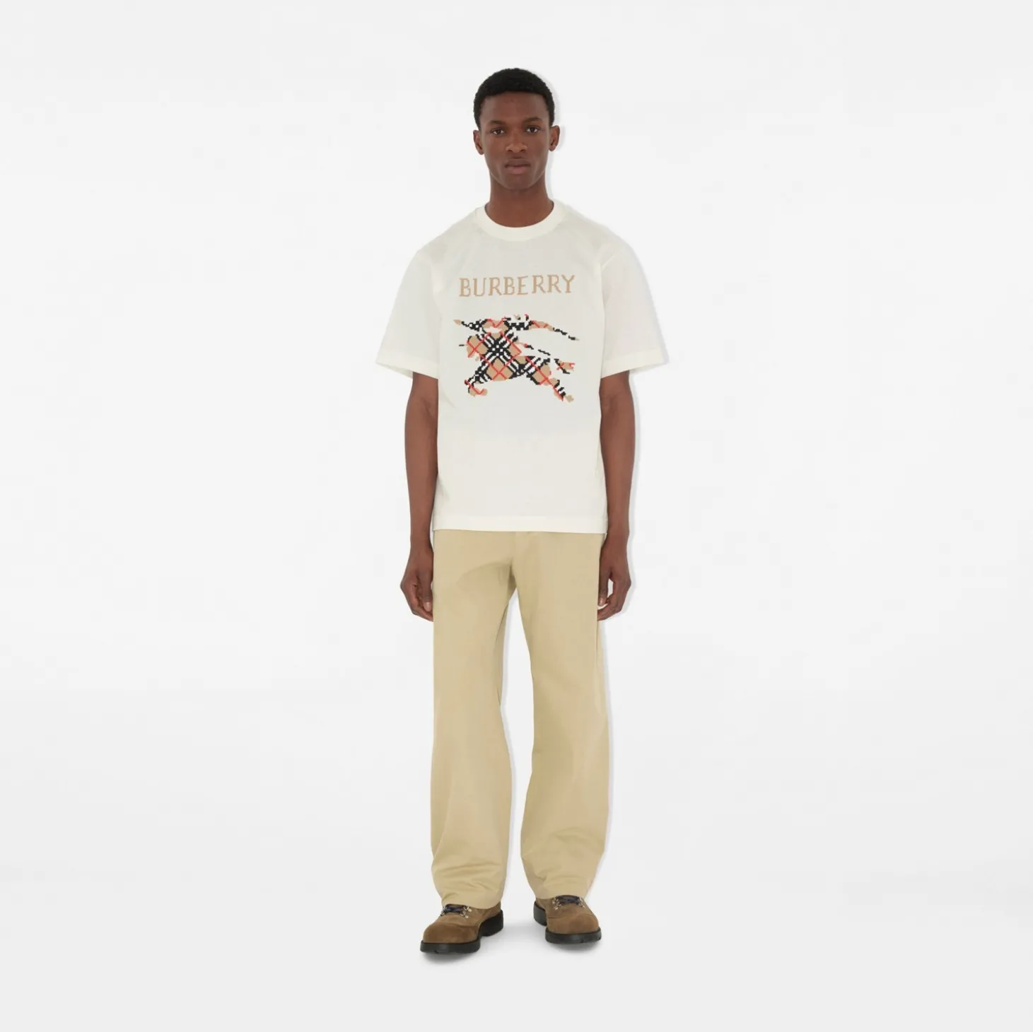 Cross Stitch Knight Cotton T-shirt
