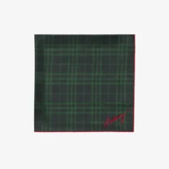 Crystal Knight Check Silk Scarf