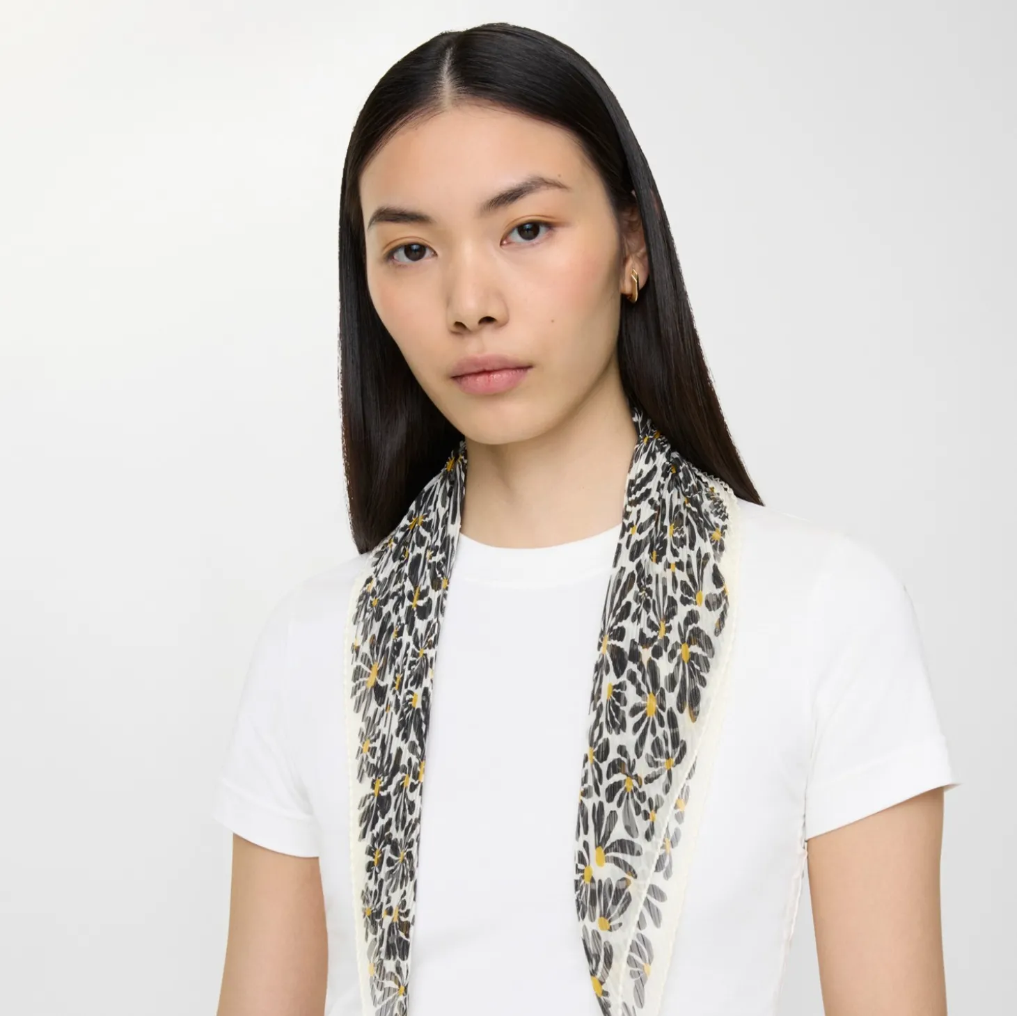 Daisy Silk Scarf