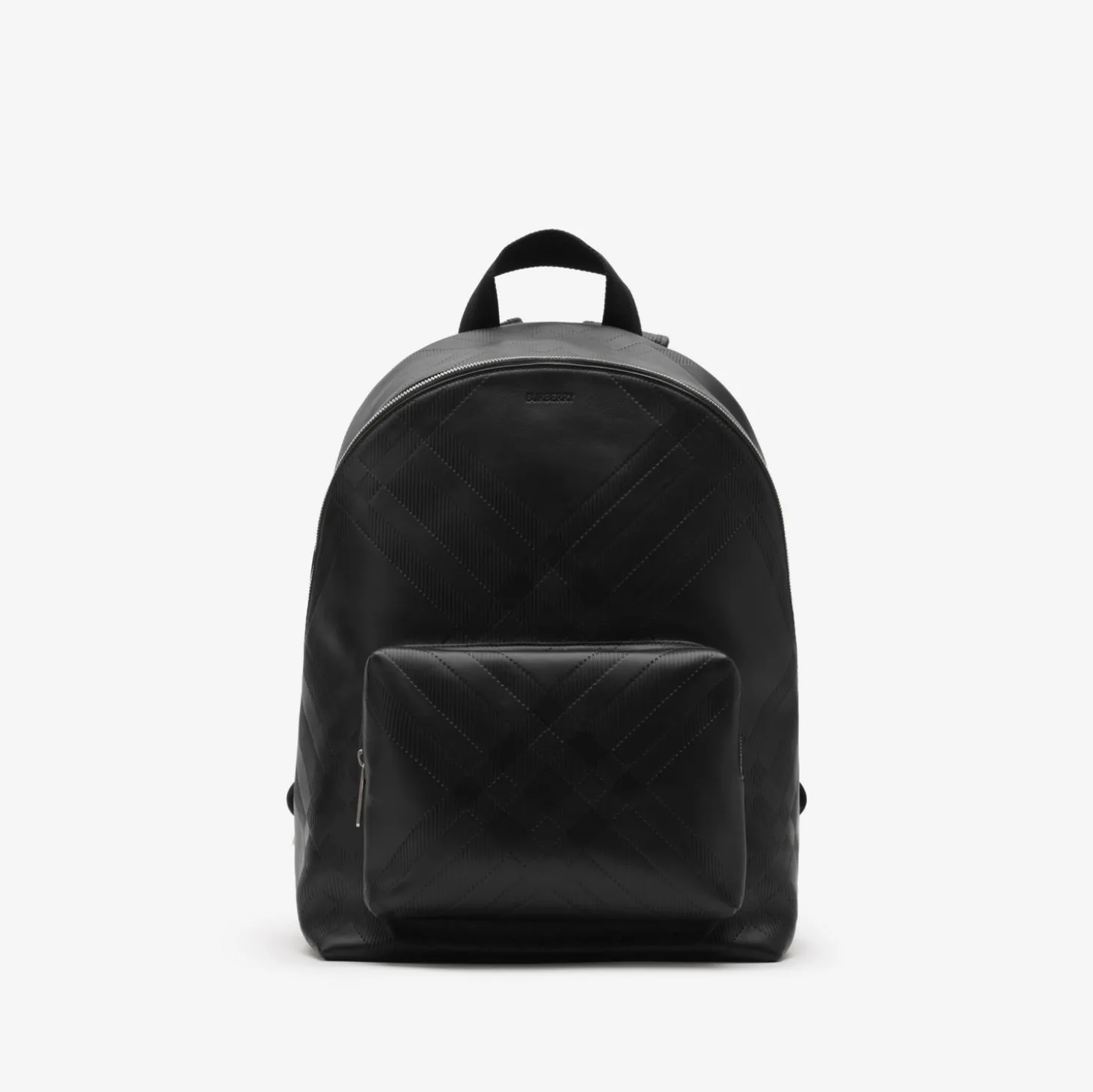 Embossed Check Backpack
