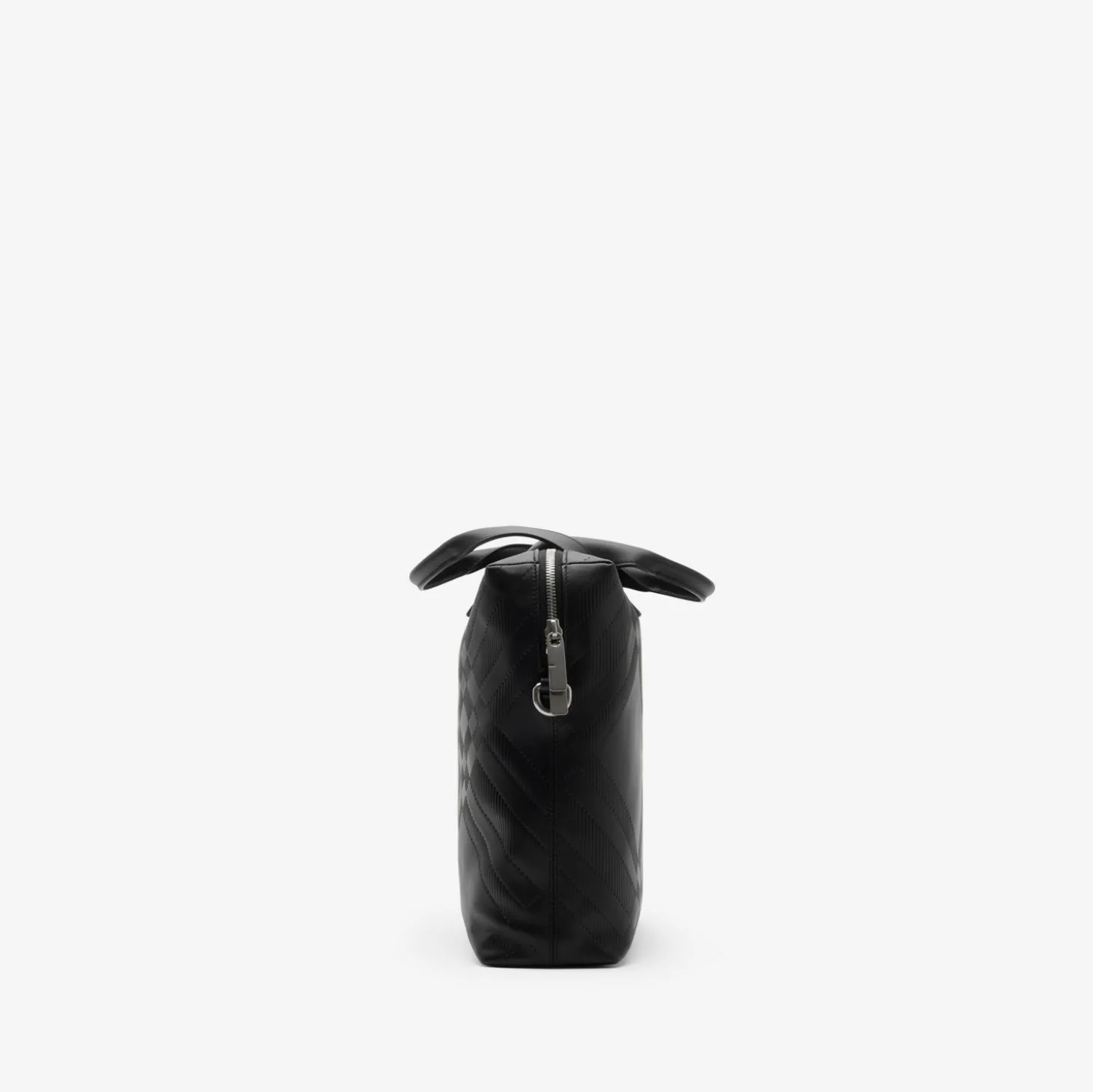 Embossed Check Briefcase