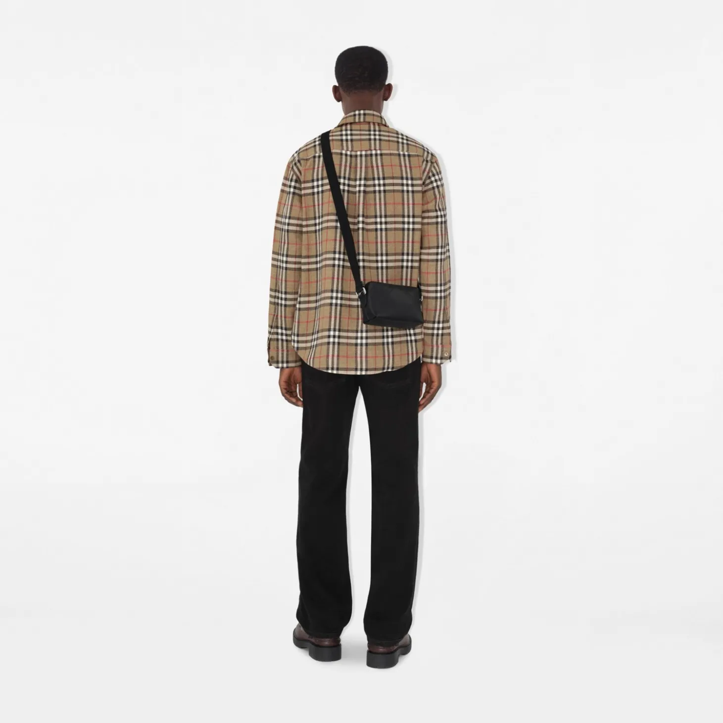 Embossed Check Crossbody Bag
