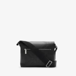 Embossed Check Messenger Bag​