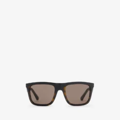 Embossed Check Square Sunglasses