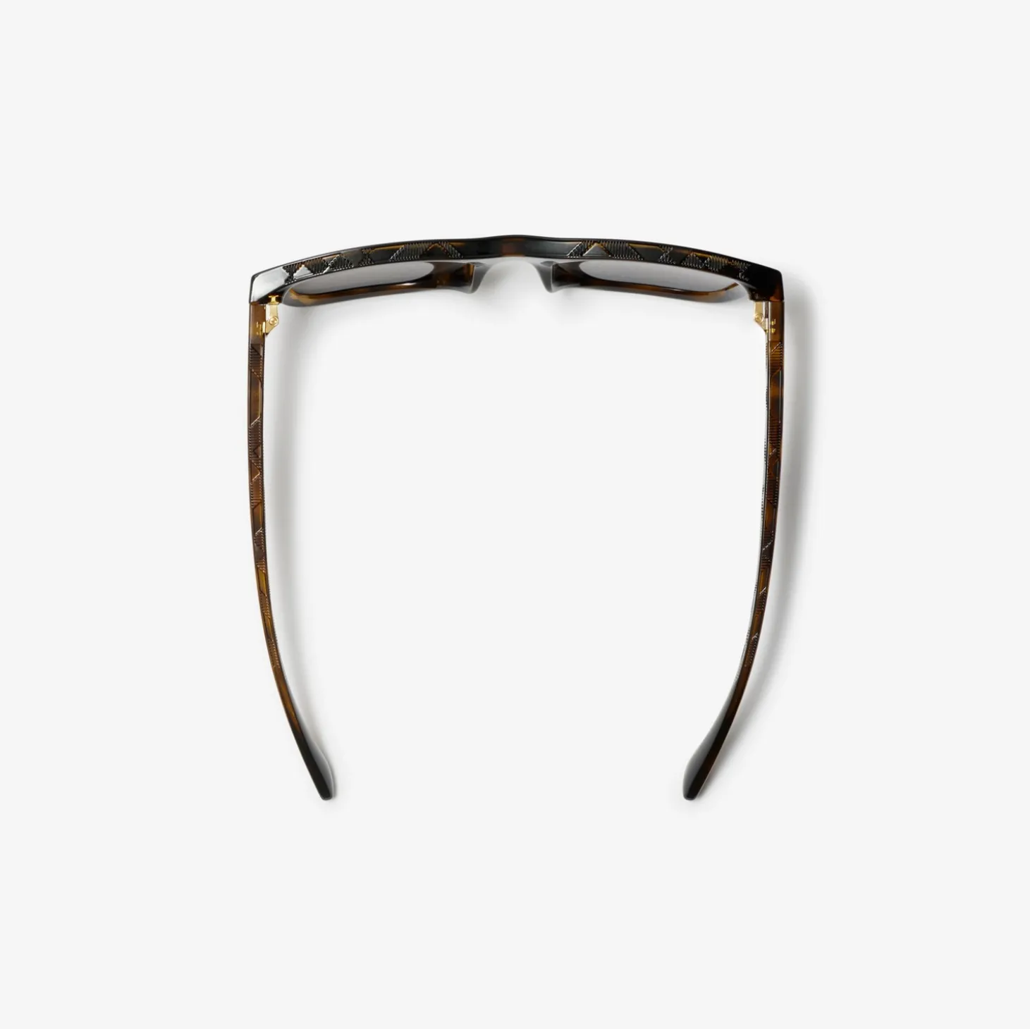 Embossed Check Square Sunglasses