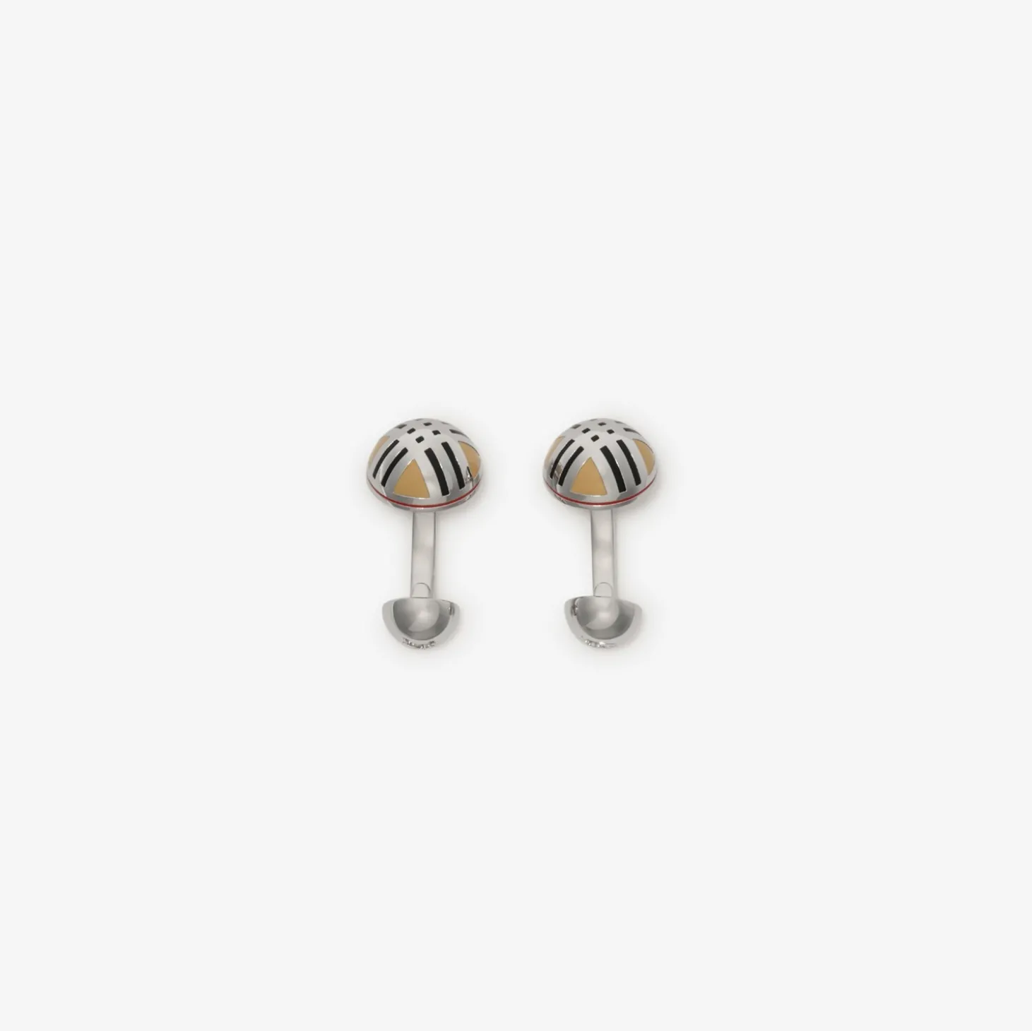 Enamel Check Cufflinks