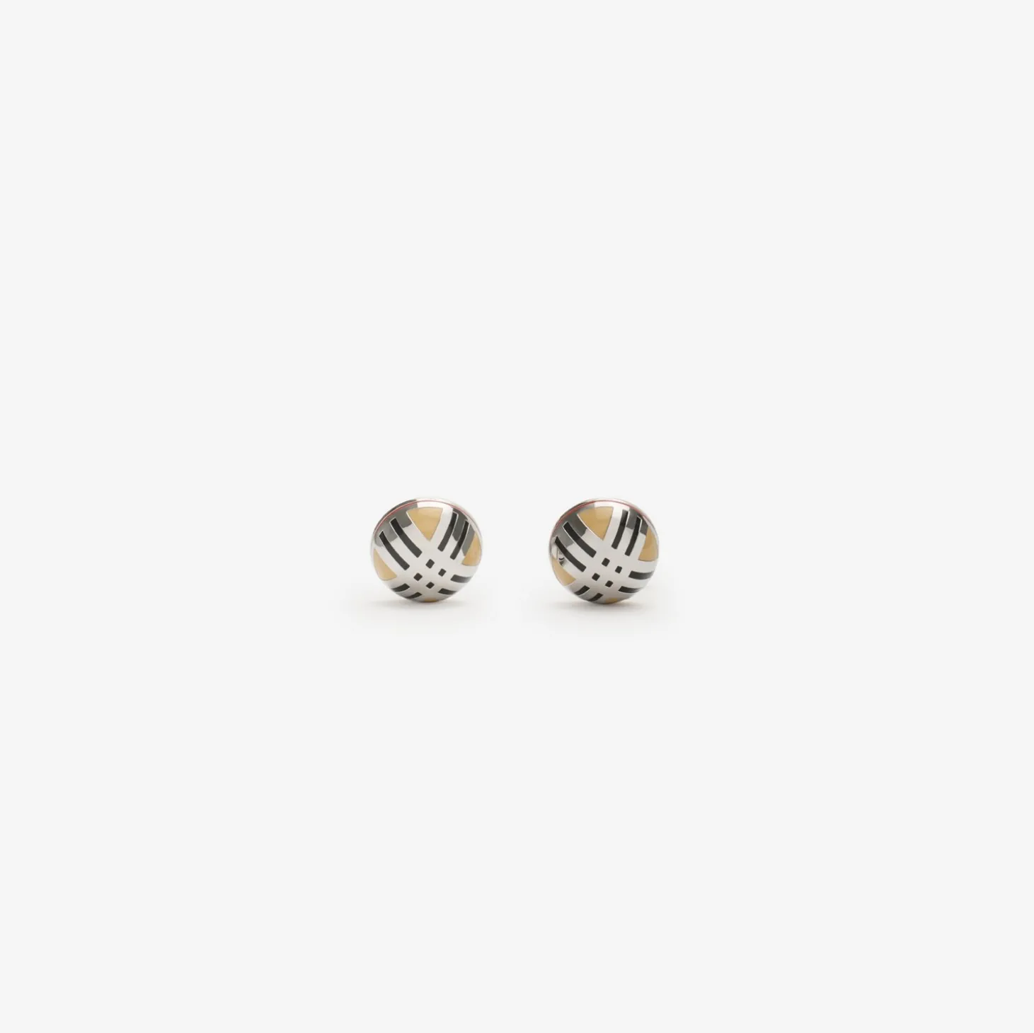Enamel Check Cufflinks