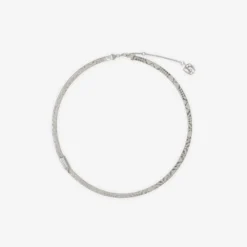 Engraved Check Necklace