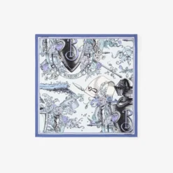 Etched Knight Silk Scarf