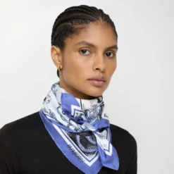 Etched Knight Silk Scarf