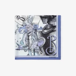 Etched Knight Silk Scarf