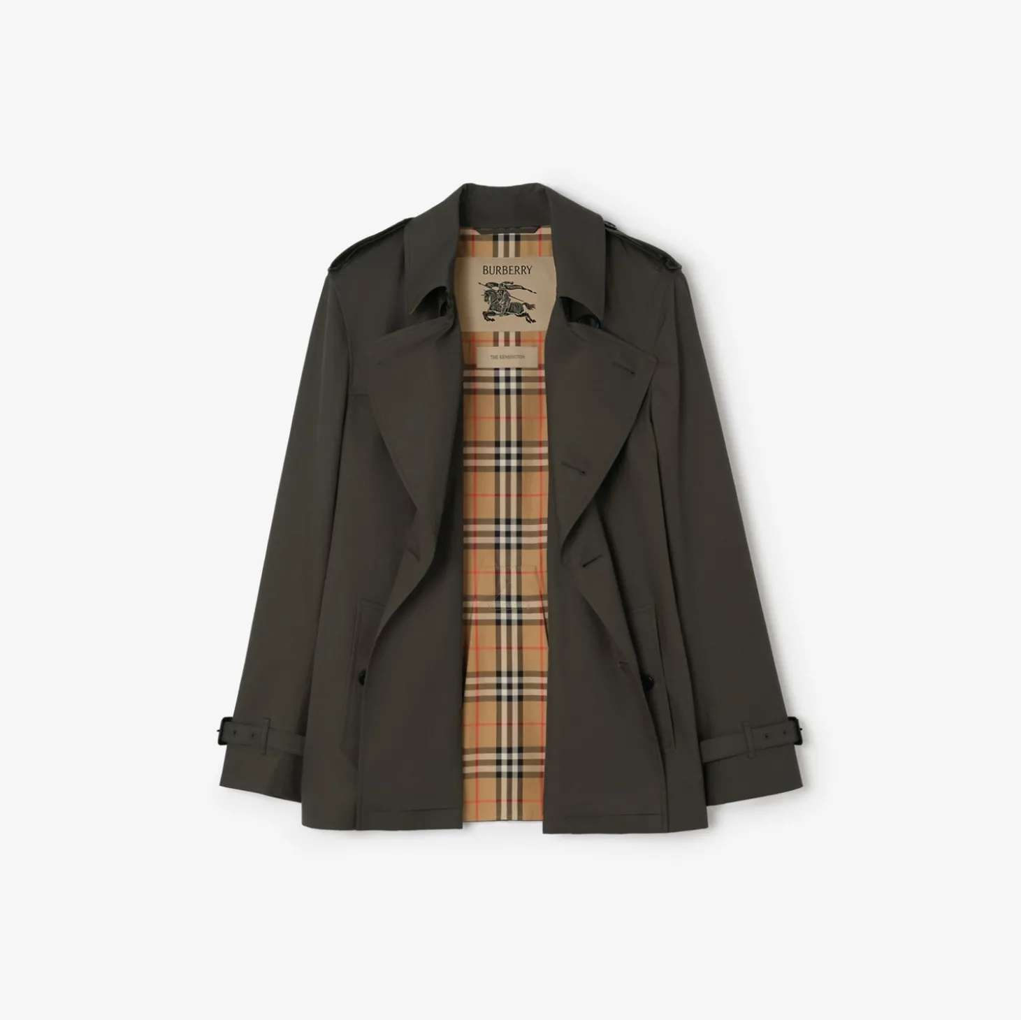 Extra-short Tropical Gabardine Kensington Trench Coat
