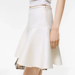 Fit-and-flare Cotton Mini Skirt