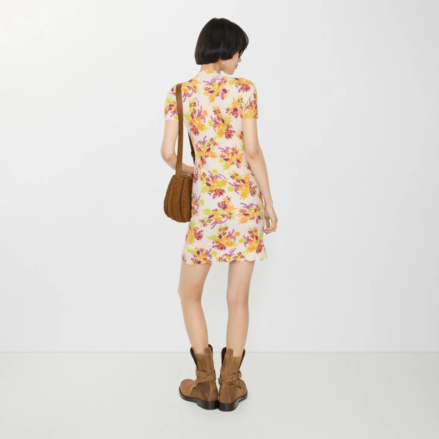 Floral Cotton Blend Dress