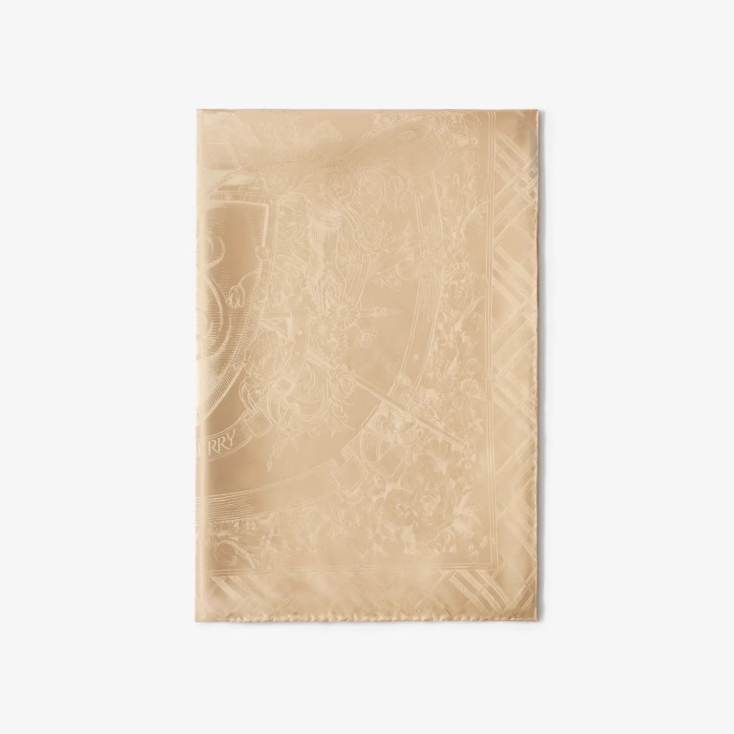 Floral Crest Silk Scarf