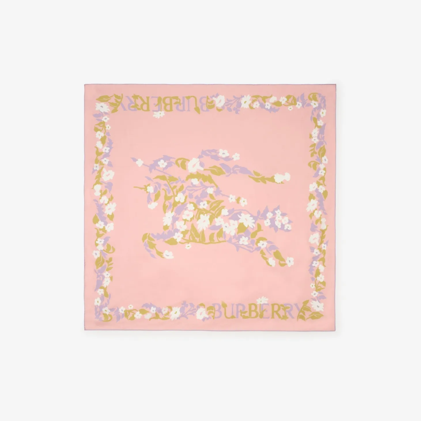 Floral Knight Silk Scarf