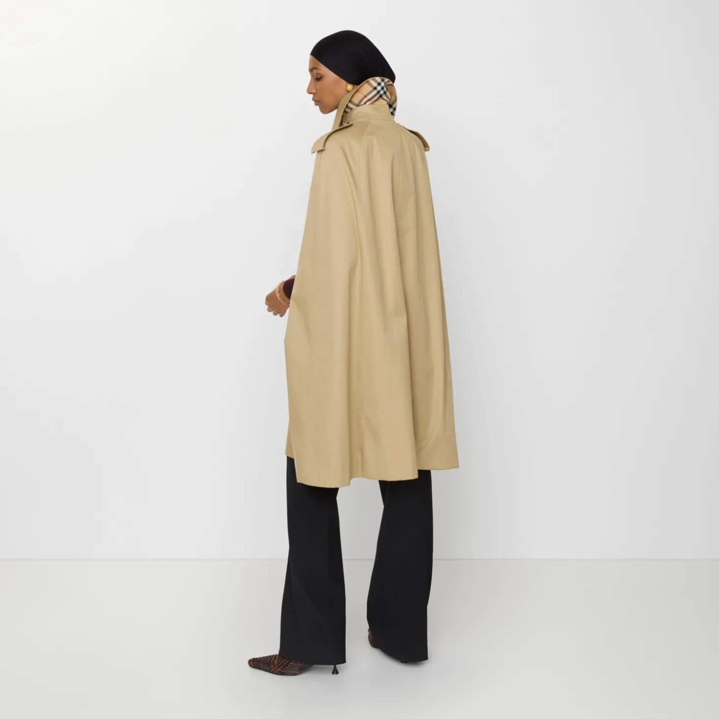 Gabardine Belmont Trench Cape
