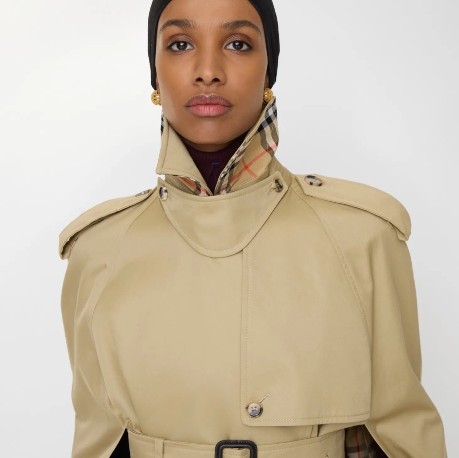 Gabardine Belmont Trench Cape