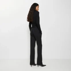 Grain de Poudre Wool Tailored Trousers