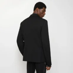 Grain de Poudre Wool Tuxedo Jacket