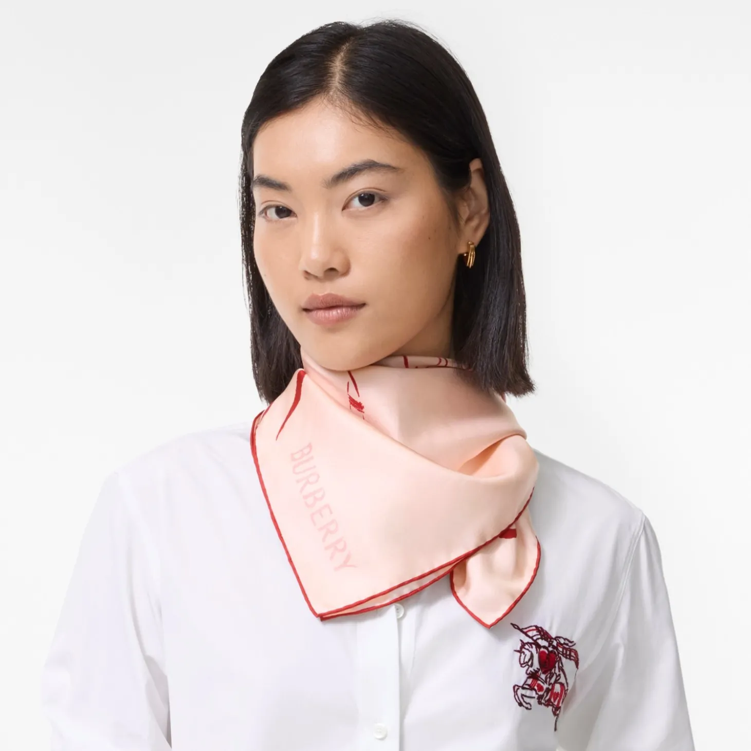 Heart Knight Silk Scarf