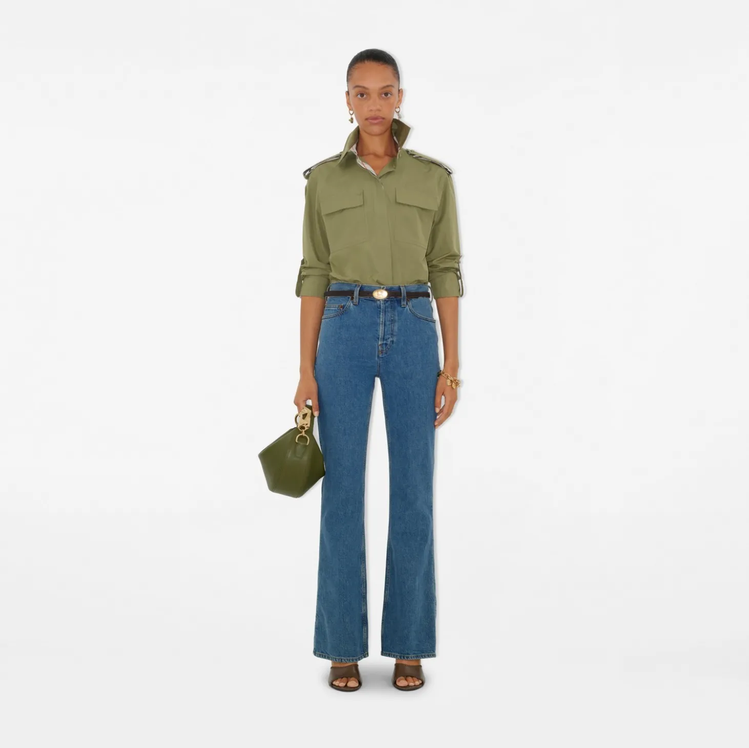 High Rise Bootcut Jeans