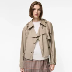 Hooded Rosewin Trench Jacket