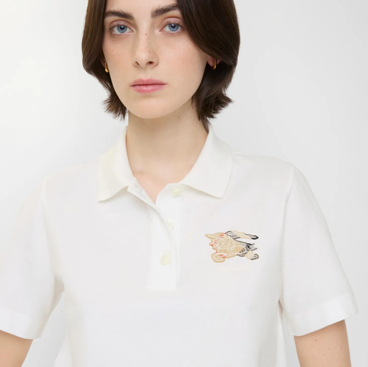 Knight Check Cotton Polo Shirt