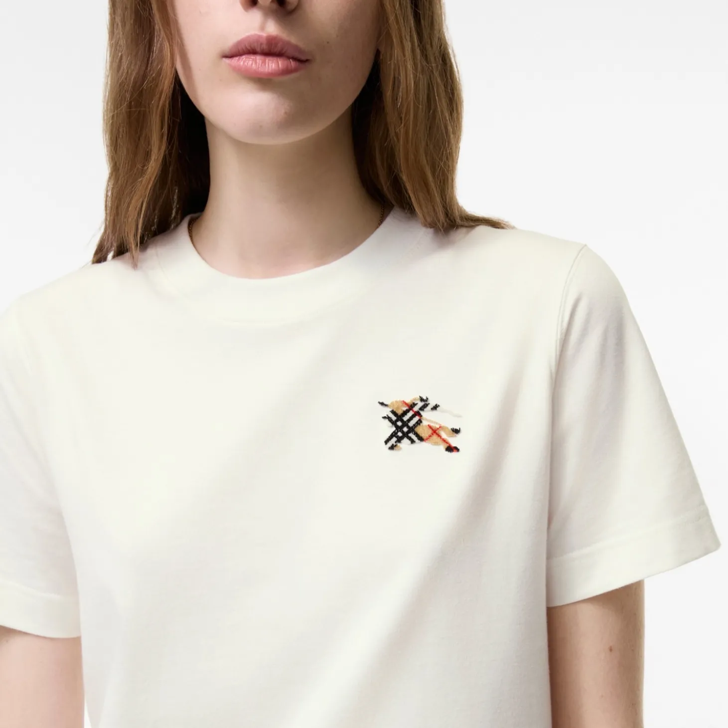 Knight Check Cotton T-shirt